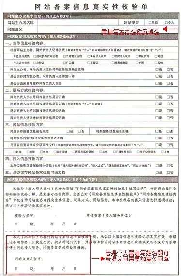中國聯合網絡通信有限公司河北分公司備案流程 北京新鴻儒備案表格